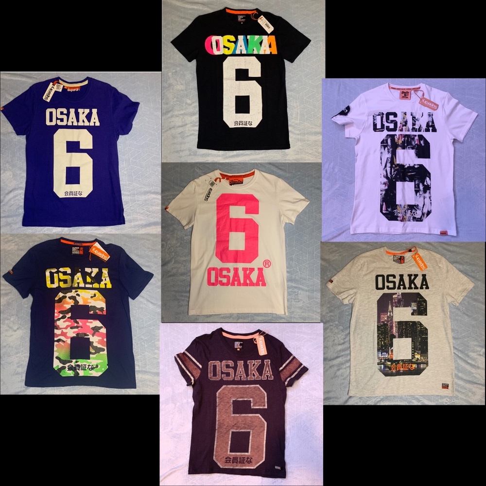 LOT of 7 NWT Superdry Tees ALL RARE